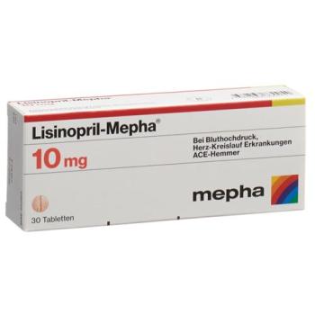 Lisinopril-Mepha Tabl 10 mg 30 pcs