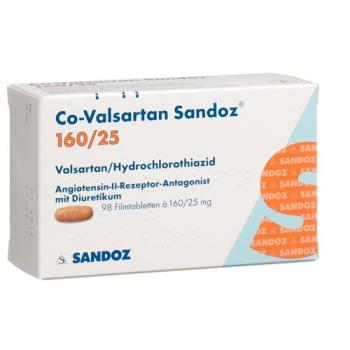 Co-valsartan Sandoz film tablets 160/25 98 pcs