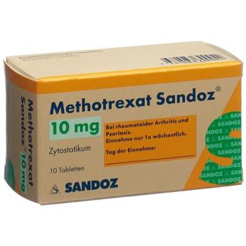 Methotrexat Sandoz Tabl 10 mg Fl 10 pcs