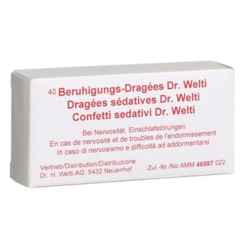 Dr Welti Calming Drag&eacute;es 40 pcs