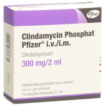 Clindamycin phosphate Pfizer 300mg/2ml 10amp 2ml
