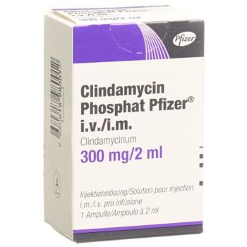 Clindamycin phosphate Pfizer 300mg/2ml amp 2ml