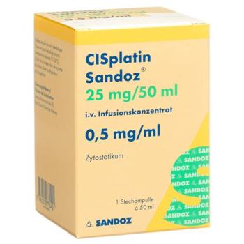 Cisplatin Sandoz Inf Conc 25 mg/50ml per 50 ml