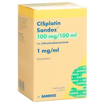 Cisplatin Sandoz Inf Conc 100 mg/100ml per 100 ml