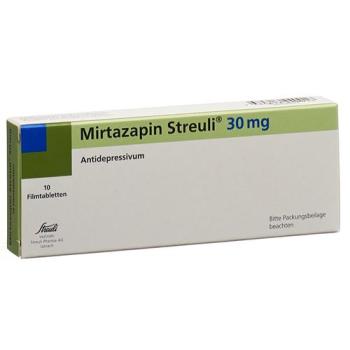 Mirtazapin Streuli Filmtablet 30 mg 10 pcs