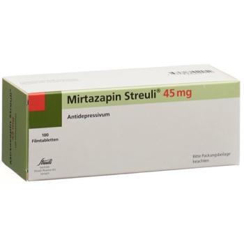 Mirtazapin Streuli Filmtablet 45 mg 100 pcs