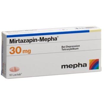 Mirtazapin-Mepha Lactab 30 mg 10 pcs