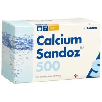 Calcium Sandoz Brause500 mg 100 tablets