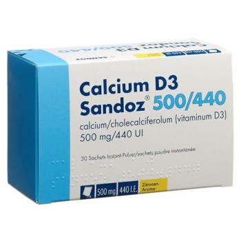 Calcium D3 Sandoz 500/440 30 Pulver