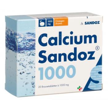 Calcium Sandoz 1000 mg 20 Brausetablets