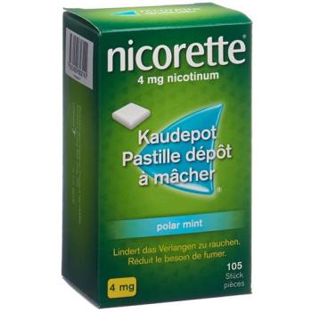 Nicorette Polar Mint Kaudepots 4 mg 105 pcs