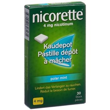 Nicorette Polar Mint Kaudepots 4 mg 30 pcs