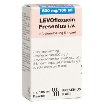 Levofloxacin Fresenius IV Inf L&ouml;s 500 mg/100ml 10 KabiPac