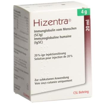 Hizentra Inj L&ouml;s 4 g/20ml perf 20 ml