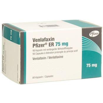 Venlafaxine Pfizer ER Ret Kaps 75 mg 98 pcs