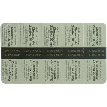 Clorazepate Zentiva Filmtabl 20 mg 50 pcs