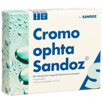 Cromo ophta Sandoz Gtt Opht 20 mg/ml 20 monodos 0.5 ml
