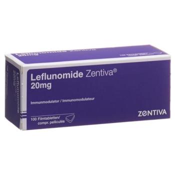 Leflunomide Zentiva Filmtabl 20 mg 100 pcs