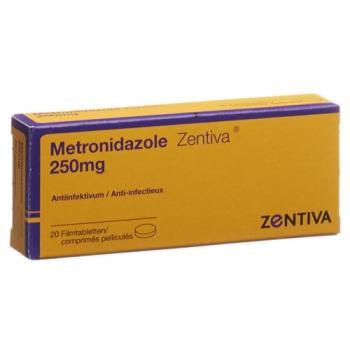 Metronidazole Zentiva Filmtabl 250 mg 20 pcs