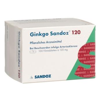 Ginkgo Sandoz Filmtablet 120 mg 100 pcs
