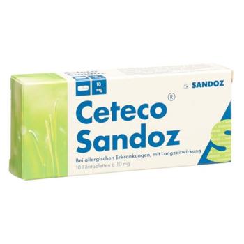 Ceteco Sandoz film-coated tablets 10 mg 10 pcs