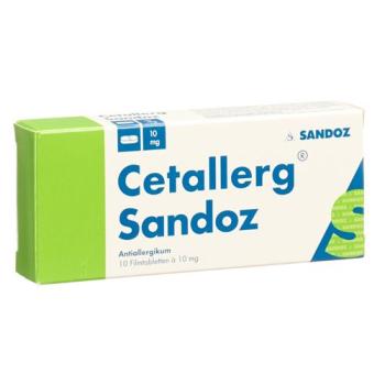Cetallerg Sandoz Filmtabl 10 mg 10 pcs