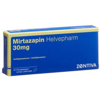Mirtazapine Helvepharm Filmtabl 30 mg 10 pcs