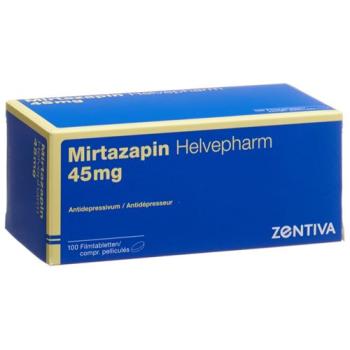 Mirtazapine Helvepharm Filmtabl 45 mg 100 pcs