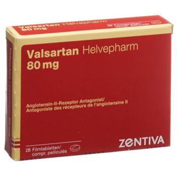 Valsartan Helvepharm Filmtabl 80 mg 28 pcs