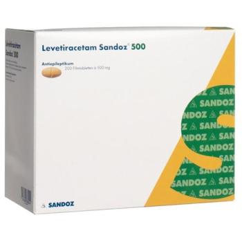 Levetiracetam Sandoz Filmtabl 500 mg 200 pcs