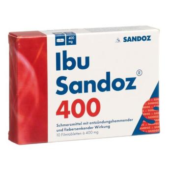 Ibu Sandoz film-coated tablets 400 mg 10 pcs