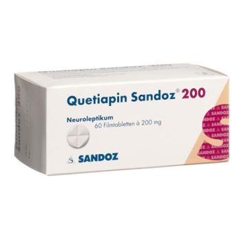 Quetiapine Sandoz film tablets 200 mg 60 pcs