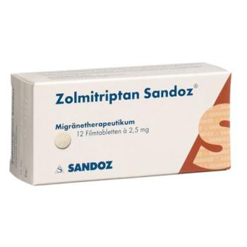 Zolmitriptan Sandoz film tablets 2.5 mg 12 pcs