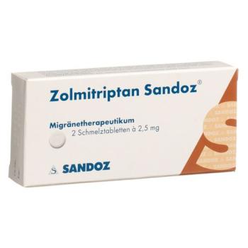 Zolmitriptan Sandoz Melting Tab 2.5 mg 2 pcs