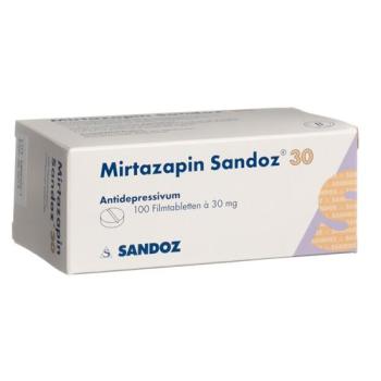 Mirtazapin Sandoz Filmtablet 30 mg 100 pcs