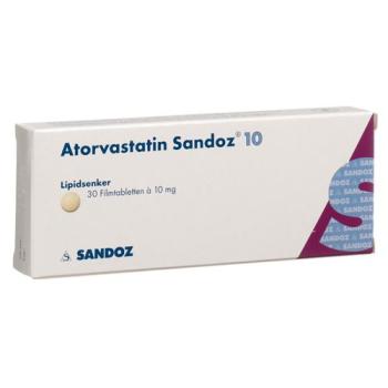 Atorvastatin Sandoz film tablets 10 mg 30 pcs
