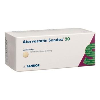 Atorvastatin Sandoz film tablets 20 mg 100 pcs