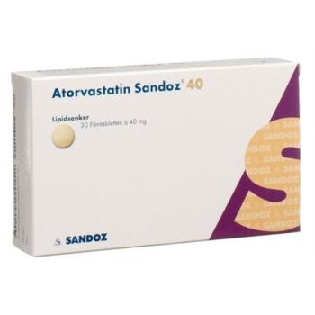 Atorvastatin Sandoz film tablets 40 mg 30 pcs