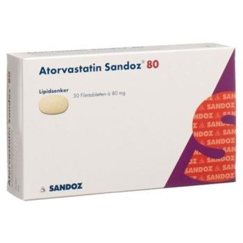 Atorvastatin Sandoz film tablets 80 mg 30 pcs