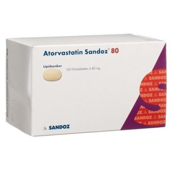 Atorvastatin Sandoz film tablets 80 mg 100 pcs