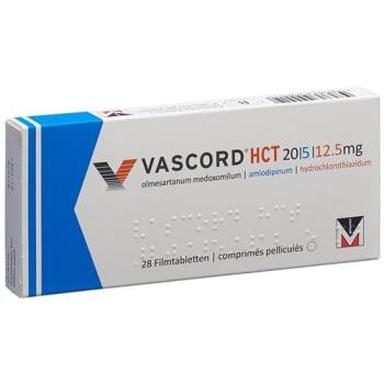 Vascord HCT Filmtablet 20/5/12.5 mg 28 pcs