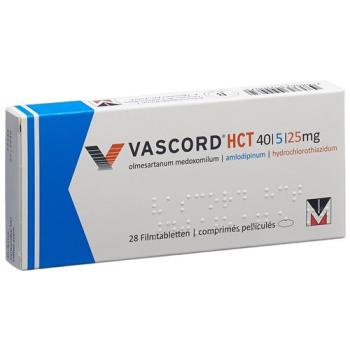 Vascord HCT Filmtablet 40/5/25 mg 28 pcs