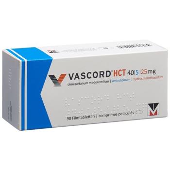 Vascord HCT Filmtablet 40/5/25 mg 98 pcs