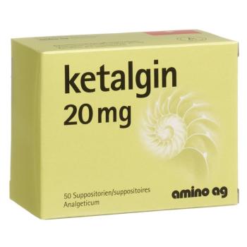 Ketalgin Supp 20 mg 50 Stk
