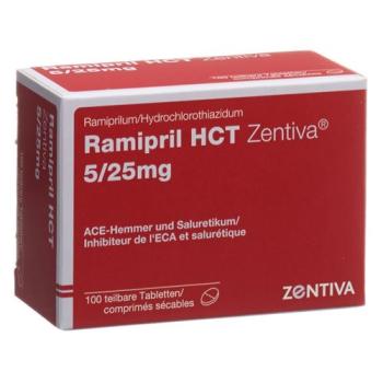 Ramipril HCT Zentiva Tabl 5/25 mg 100 pcs