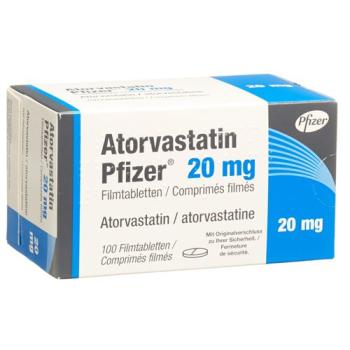 Atorvastatin Pfizer Filmtabl 20 mg 100 pcs