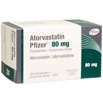 Atorvastatin Pfizer Filmtabl 80 mg 100 pcs