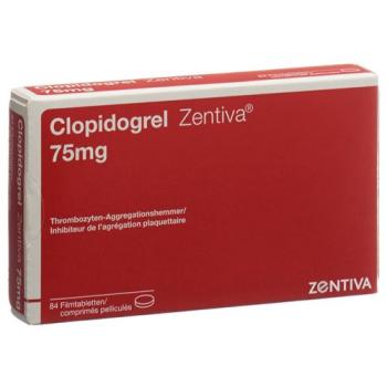 Clopidogrel Zentiva film tablets 75 mg 84 pcs
