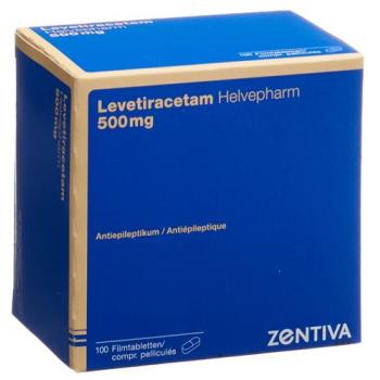 Levetiracetam Helvepharm Filmtabl 500 mg 100 pcs
