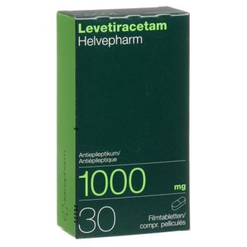 Levetiracetam Helvepharm Filmtabl 1000 mg 30 pcs